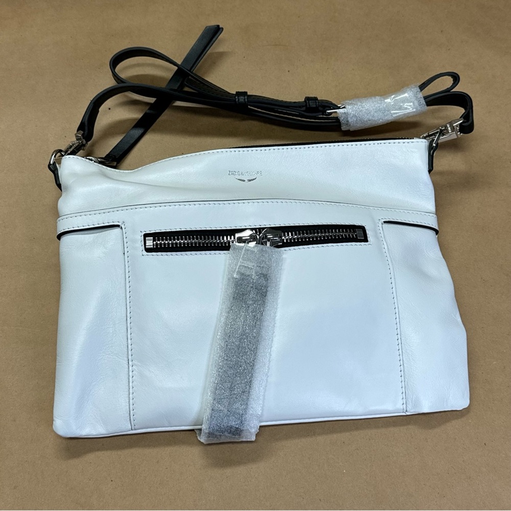 Zadig&Voltaire Panglo Zip Clutch White